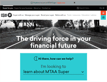 Tablet Screenshot of mtaasuper.com.au